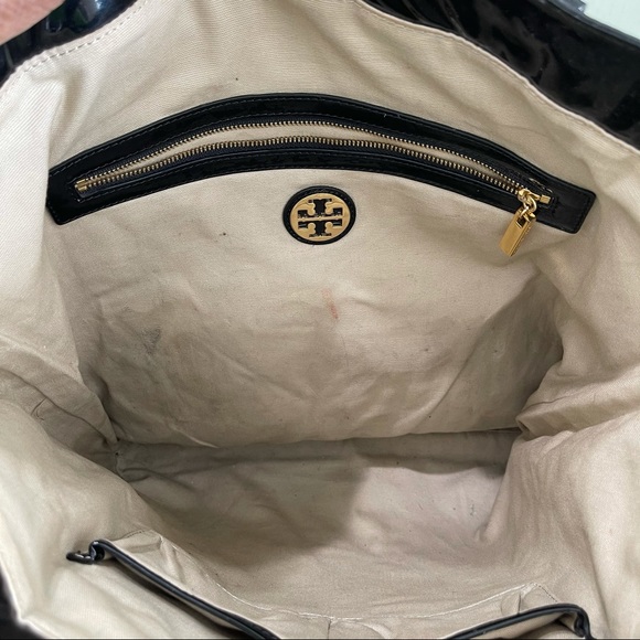 Tory Burch Black Patent Leather Tote - Picture 14 of 16